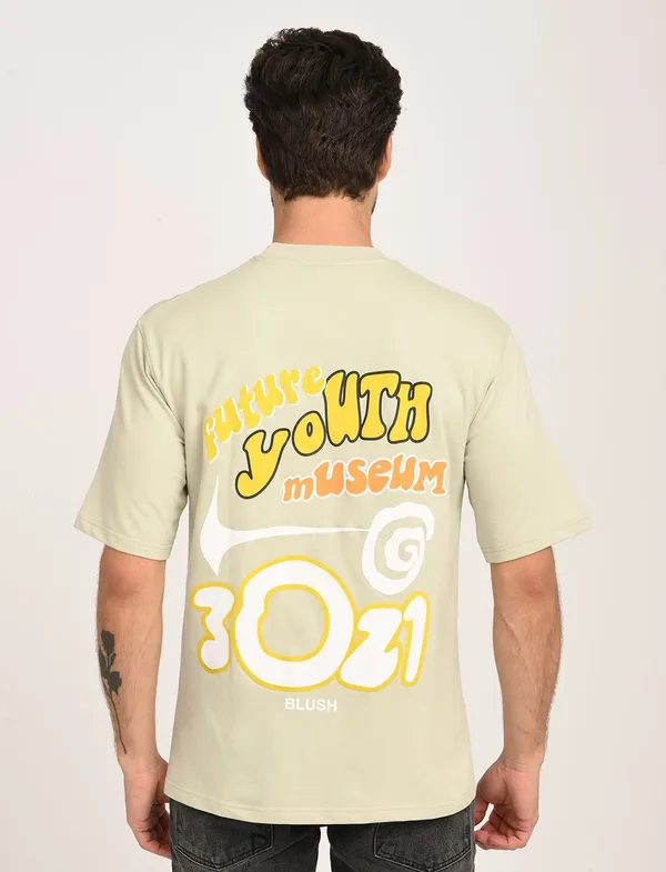 Cream__Premium_Pure_Cotton_Solid_T-Shirt_For_Men