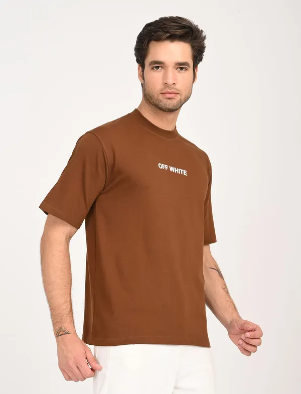 Brown_Premium_Pure_Cotton_Solid_T-Shirt_For_Men