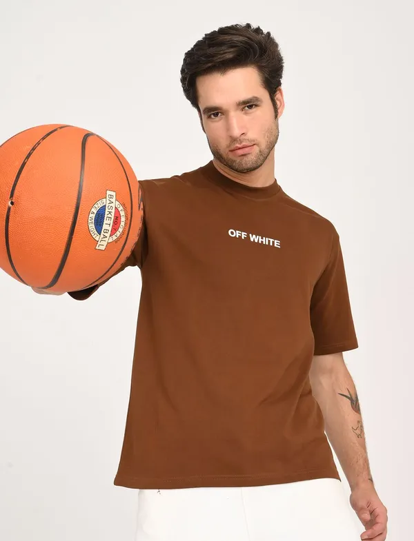 Brown_Premium_Pure_Cotton_Solid_T-Shirt_For_Men