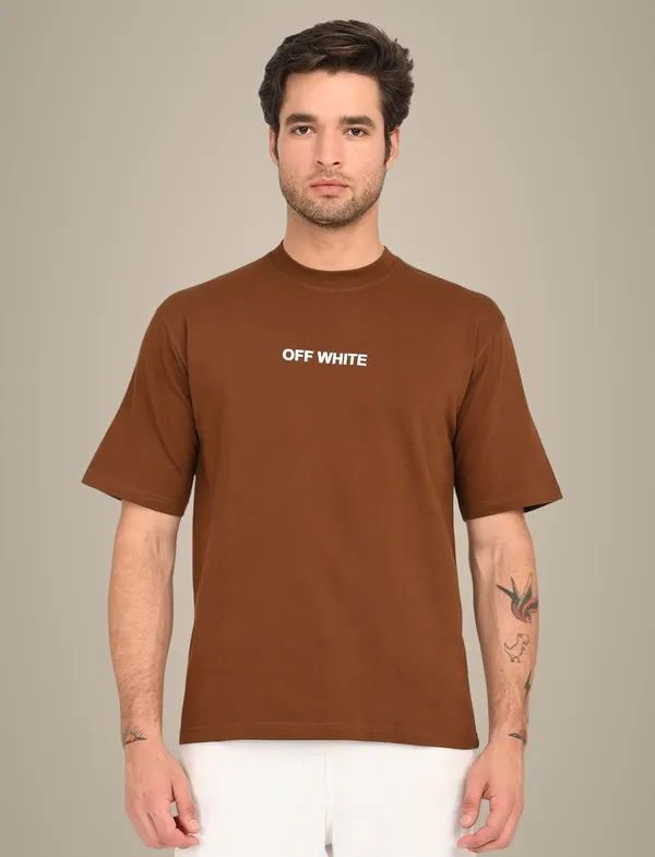 Brown_Premium_Pure_Cotton_Solid_T-Shirt_For_Men