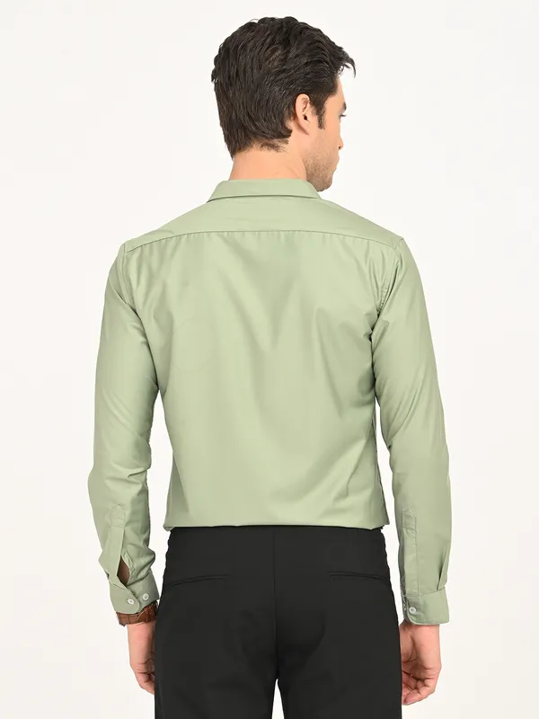 Bottle_Green_Premium_Cotton_Blend_Checkered_Shirt_For_Men