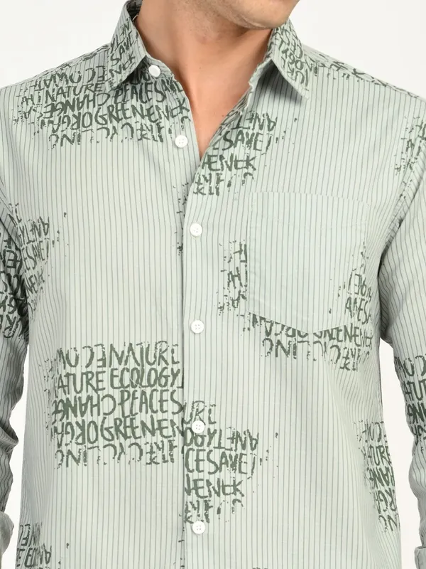 Green_Premium_Pure_Cotton_Printed_Shirt_For_Men