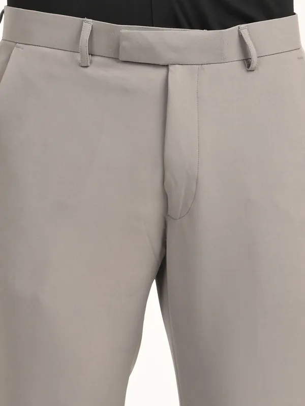 Grey_Premium_Lycra_Blend_Solid_Casual_Trousers_For_Men