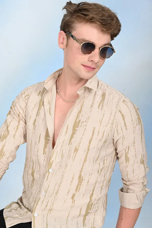 Beige_Premium_Viscose_Rayon_Printed_Shirt_For_Men