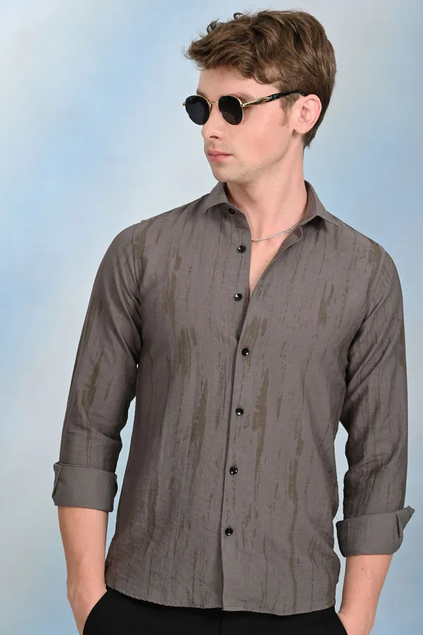 Grey_Premium_Viscose_Rayon_Self_Design_Shirt_For_Men