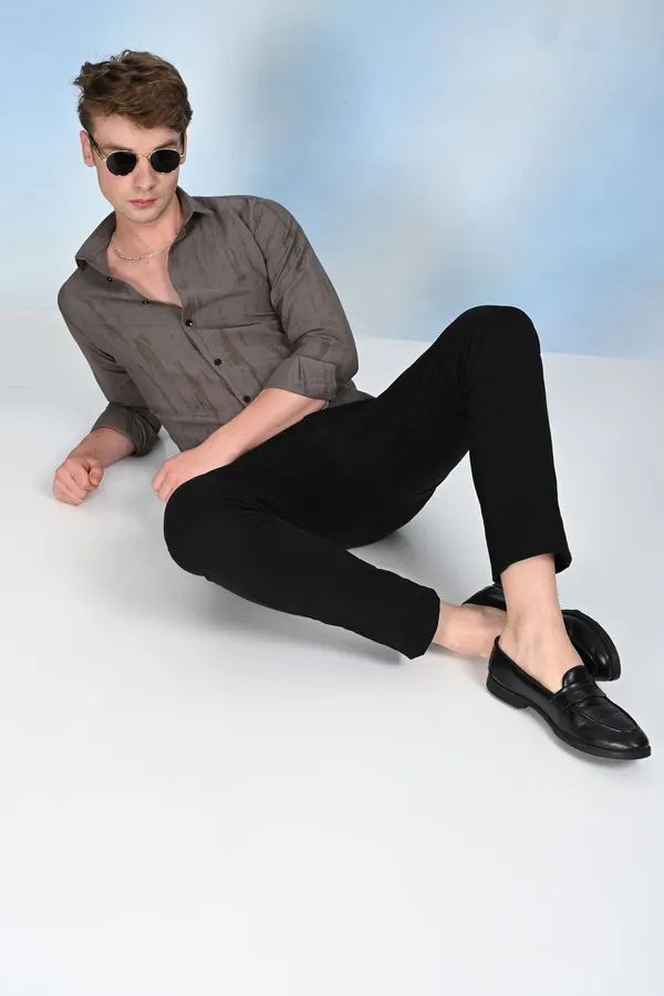 Grey_Premium_Viscose_Rayon_Self_Design_Shirt_For_Men