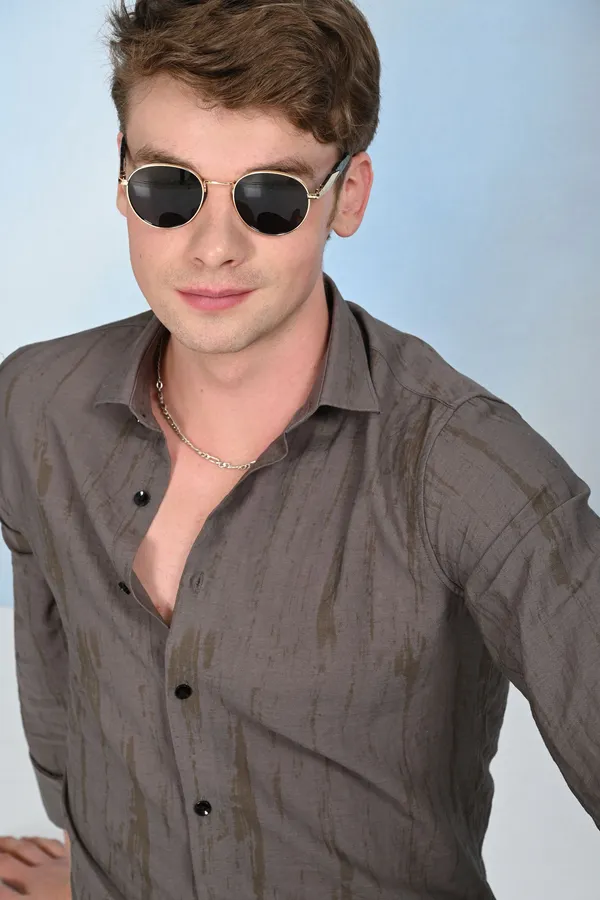 Grey_Premium_Viscose_Rayon_Self_Design_Shirt_For_Men
