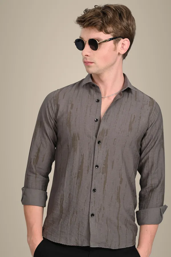Grey_Premium_Viscose_Rayon_Self_Design_Shirt_For_Men