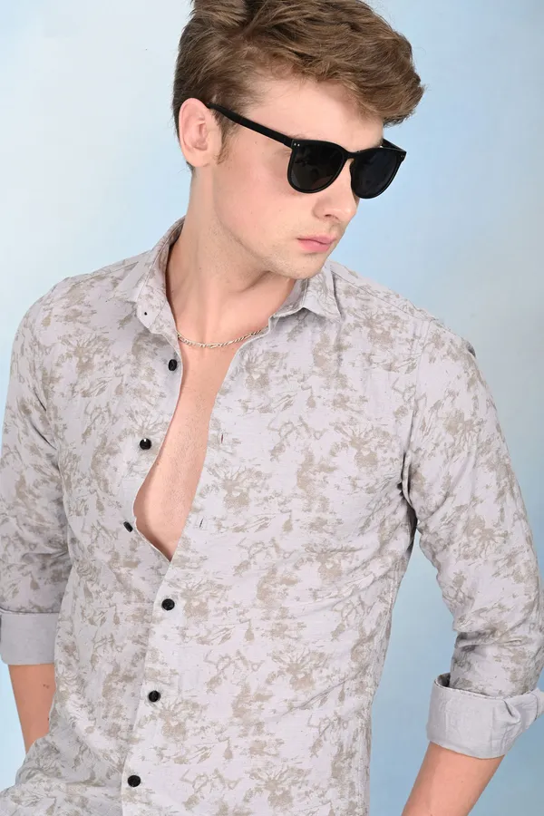 Silver_Premium_Viscose_Rayon_Printed_Shirt_For_Men