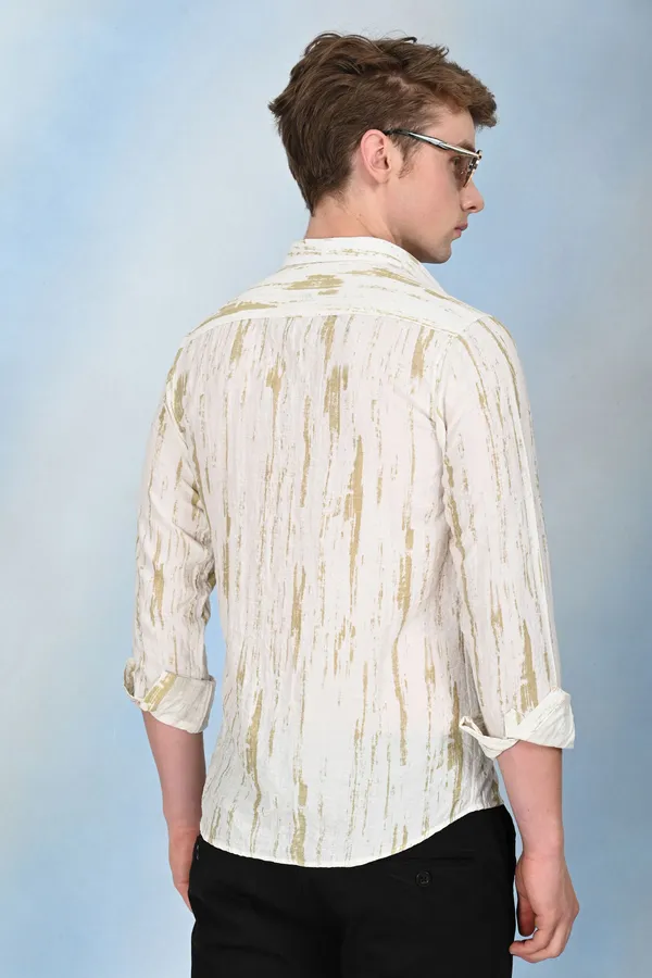 White_Premium_Viscose_Rayon_Printed_Shirt_For_Men