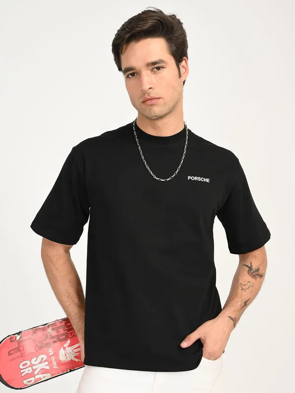 Black_Premium_Pure_Cotton_Solid_T-Shirt_For_Men