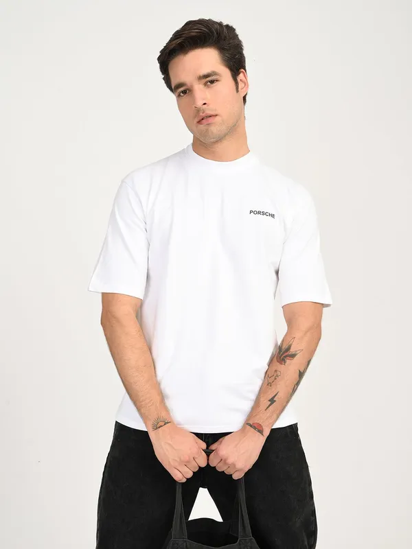White_Premium_Pure_Cotton_Solid_T-Shirt_For_Men