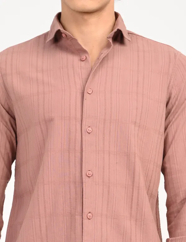 Pink_Premium_Cotton_Blend_Solid_Shirt_For_Men
