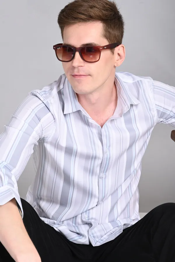 Blue_&_White_Premium_Corduroy_Striped_Shirt_For_Men