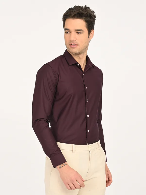 Premium_Cotton_Blend_Solid__Shirt_For_Men