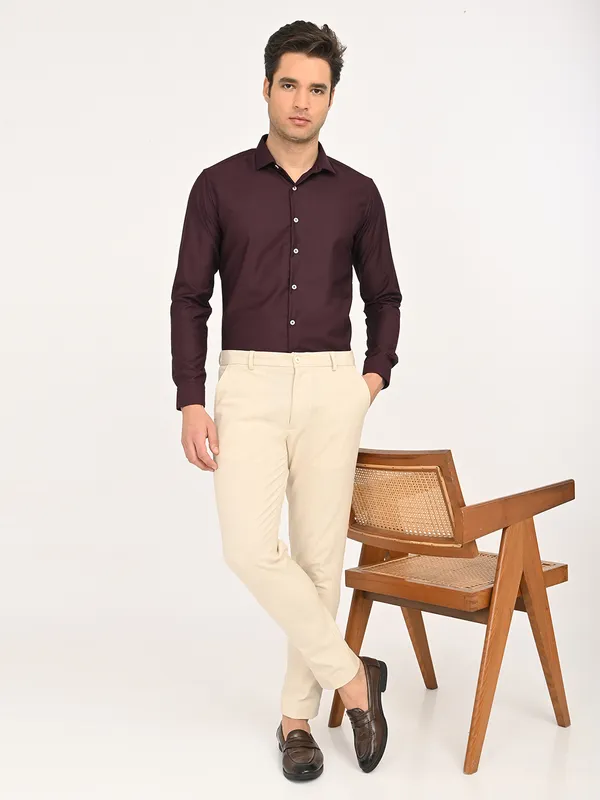 Premium_Cotton_Blend_Solid__Shirt_For_Men