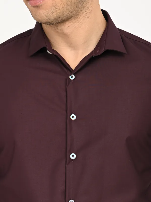 Premium_Cotton_Blend_Solid__Shirt_For_Men