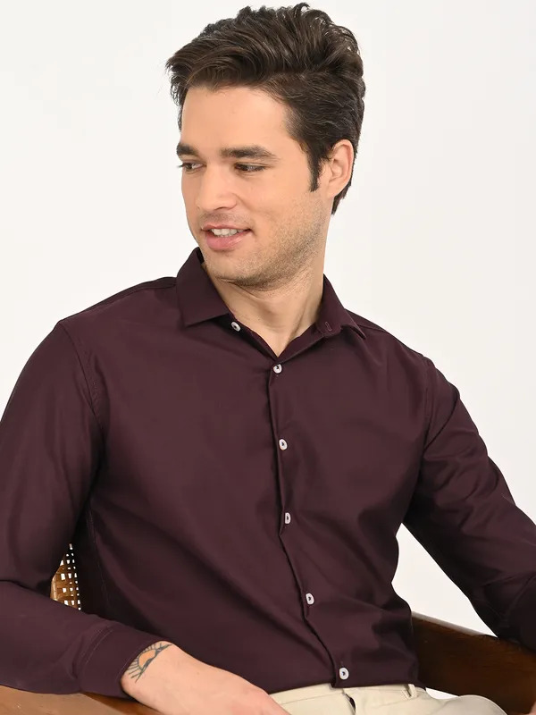 Premium_Cotton_Blend_Solid__Shirt_For_Men