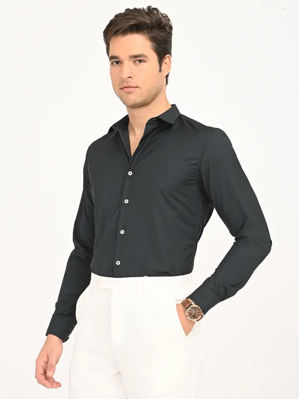 Premium_Cotton_Blend_Solid__Shirt_For_Men