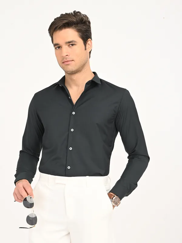Premium_Cotton_Blend_Solid__Shirt_For_Men