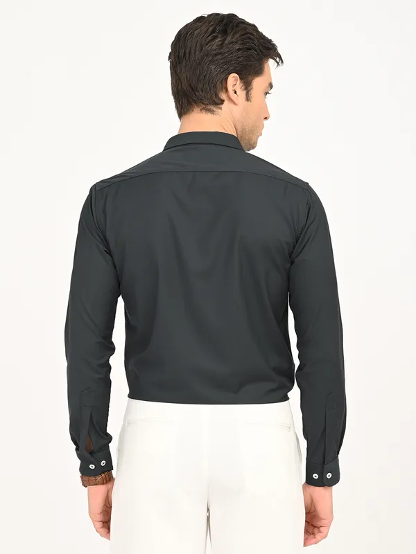 Premium_Cotton_Blend_Solid__Shirt_For_Men