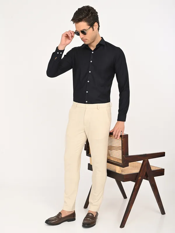 Premium_Cotton_Blend_Solid__Shirt_For_Men