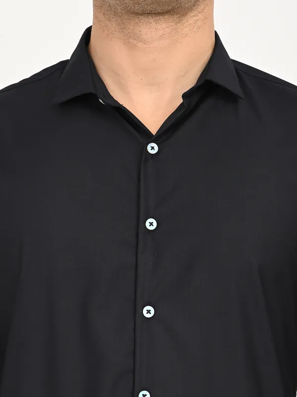 Premium_Cotton_Blend_Solid__Shirt_For_Men