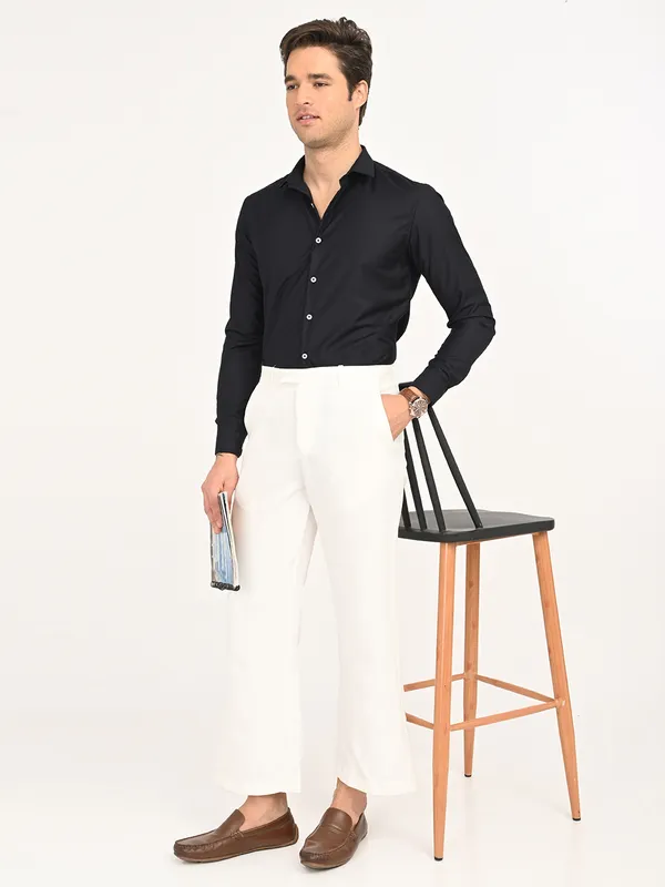 Premium_Cotton_Blend_Solid__Shirt_For_Men