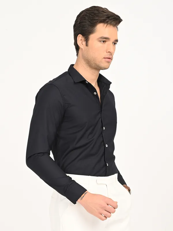 Premium_Cotton_Blend_Solid__Shirt_For_Men