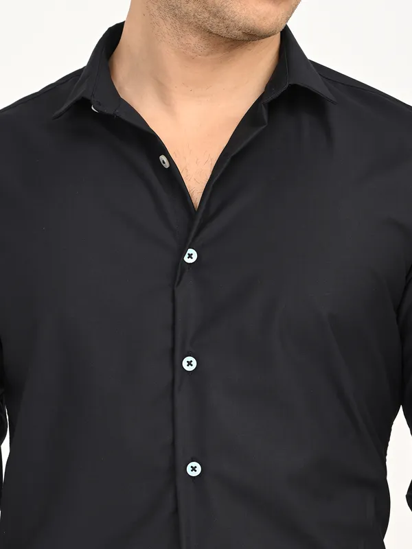 Premium_Cotton_Blend_Solid__Shirt_For_Men