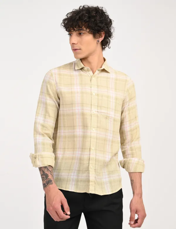 Beige_Check_Regular_Fit_Full_Sleeve_Shirt_For_Men