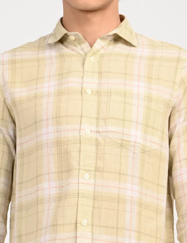 Beige_Check_Regular_Fit_Full_Sleeve_Shirt_For_Men