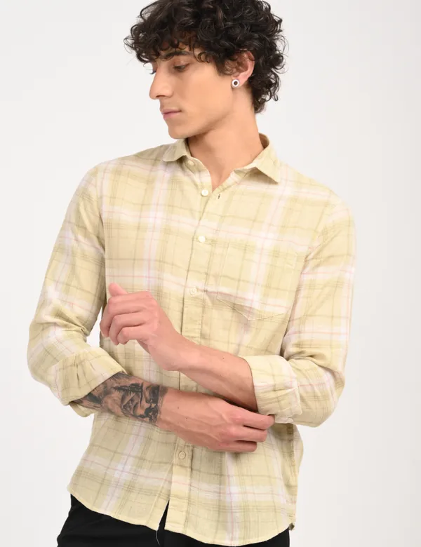 Beige_Check_Regular_Fit_Full_Sleeve_Shirt_For_Men
