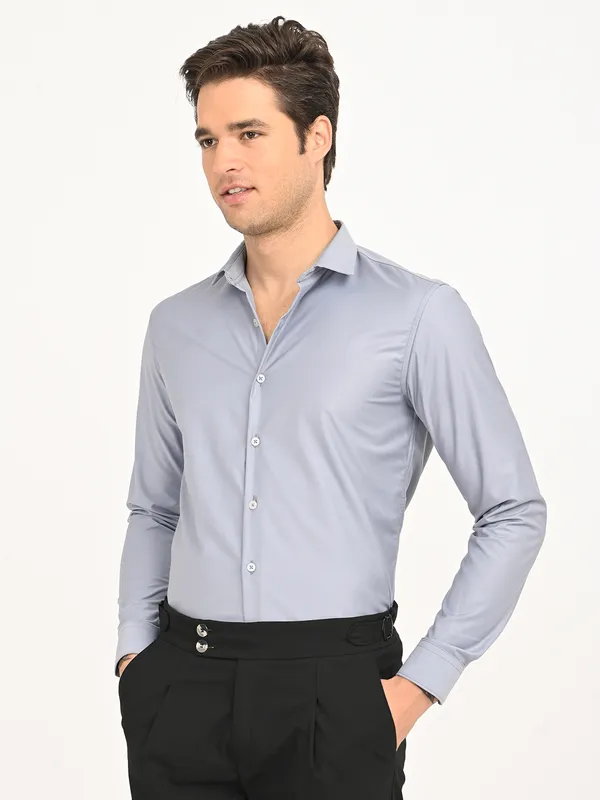 Premium_Cotton_Blend_Solid__Shirt_For_Men