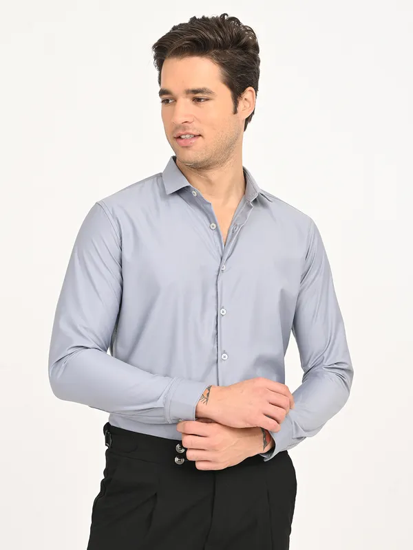 Premium_Cotton_Blend_Solid__Shirt_For_Men