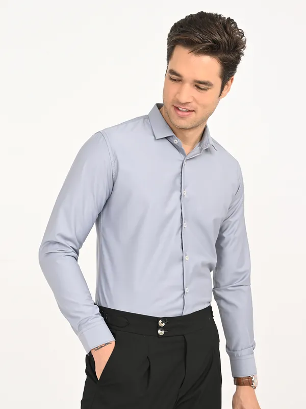 Premium_Cotton_Blend_Solid__Shirt_For_Men