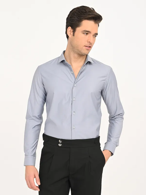 Premium_Cotton_Blend_Solid__Shirt_For_Men