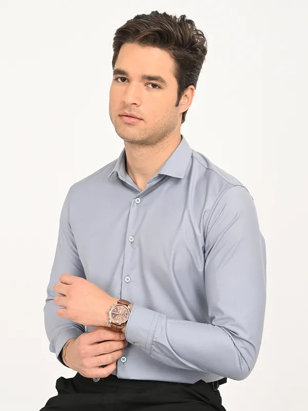 Premium_Cotton_Blend_Solid__Shirt_For_Men