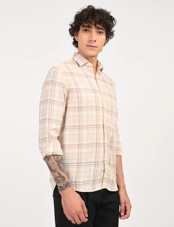Brown_Check_Regular_Fit_Full_Sleeve_Shirt_For_Men