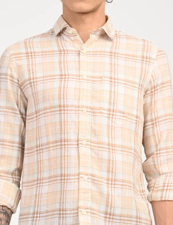 Brown_Check_Regular_Fit_Full_Sleeve_Shirt_For_Men