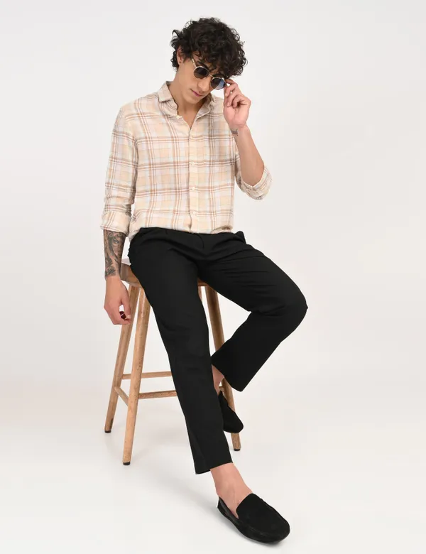 Brown_Check_Regular_Fit_Full_Sleeve_Shirt_For_Men