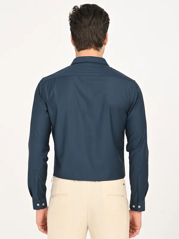 Premium_Cotton_Blend_Solid__Shirt_For_Men