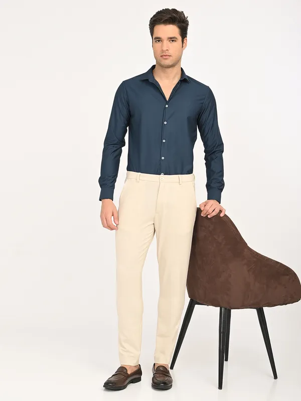 Premium_Cotton_Blend_Solid__Shirt_For_Men