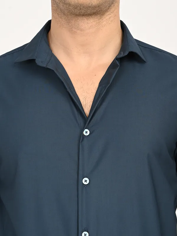 Premium_Cotton_Blend_Solid__Shirt_For_Men