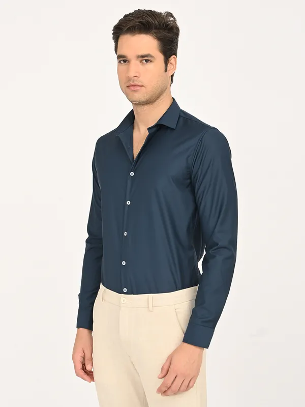 Premium_Cotton_Blend_Solid__Shirt_For_Men