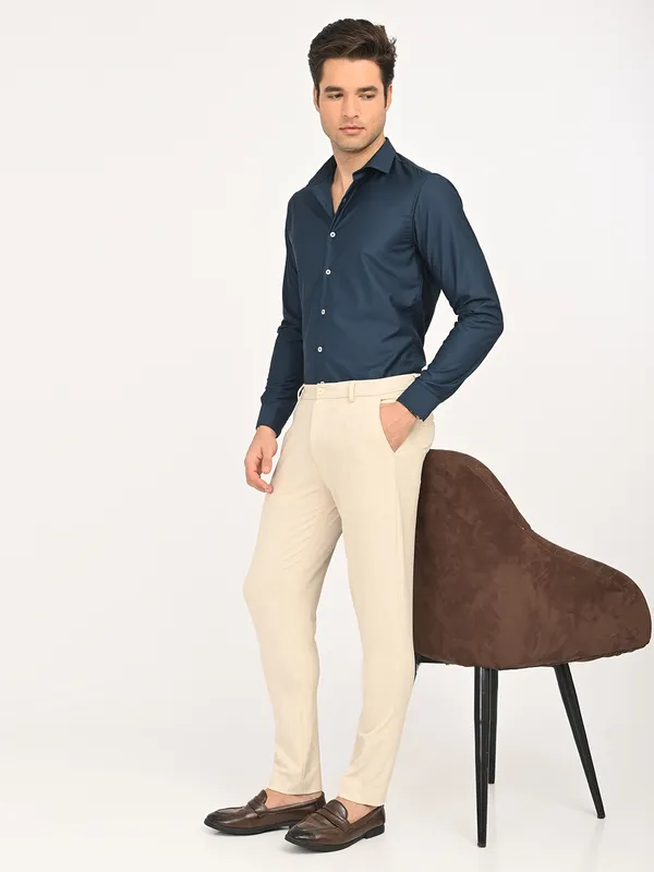 Premium_Cotton_Blend_Solid__Shirt_For_Men