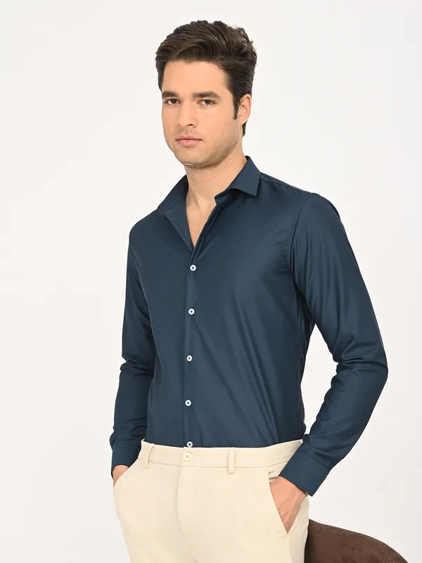 Premium_Cotton_Blend_Solid__Shirt_For_Men