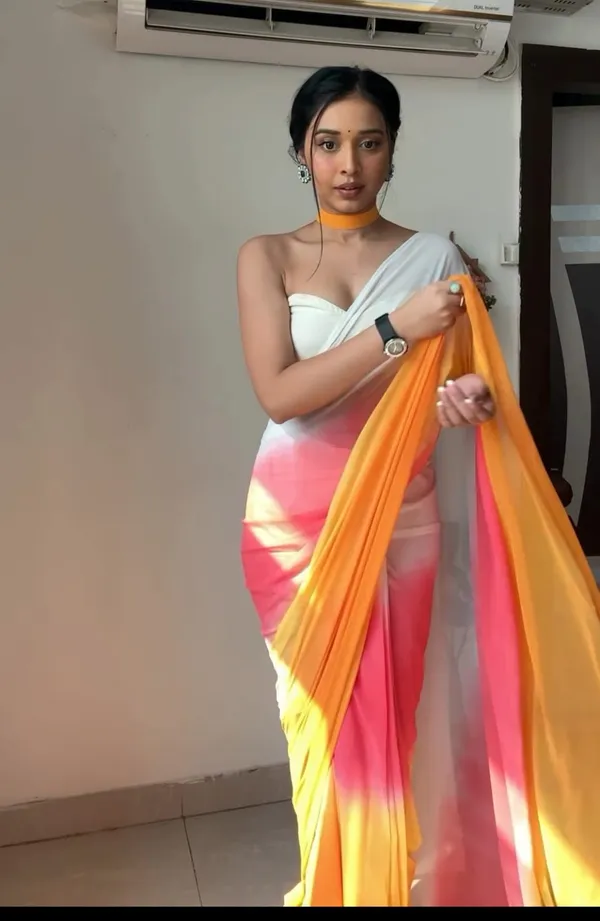 Multicolor_Elegant_Design_Silk_Blend_Saree_For_Women