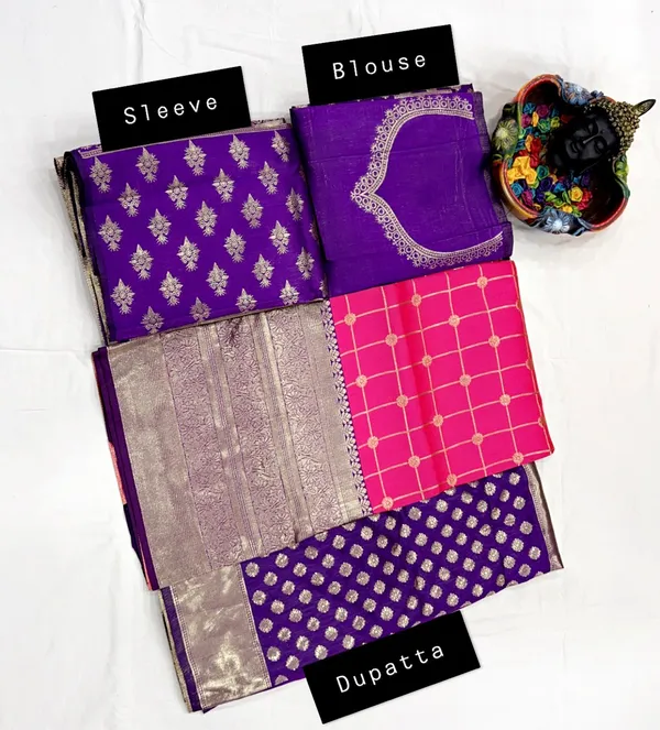 Pink_And_Purple_Elegant_Design_Embroidered_Silk_Half_Saree_With_Dupatta_For_Women