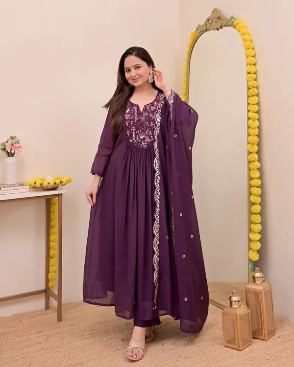 Purple_Elegant_Design_Embroidered_Georgette_Anarkali_Suit_Set_With_Dupatta_For_Women